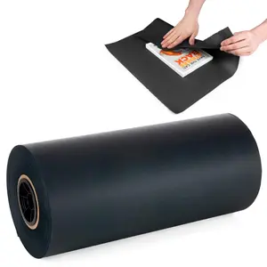 IDL Packaging 18" x 1800' SatinPack Tissue Paper Roll, 20 Basis Weight, Black Color, USA-Made - Acid-Free Decorative Tissue Paper for Packaging Clothing, Gift Wrapping, Art Projects, Crafts