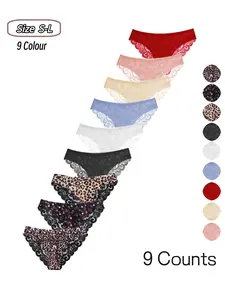 Women's Lace Underwear Set, Breathable Seamless Design, Durable & Comfortable Daily Wear, Perfect for Casual, Leopard