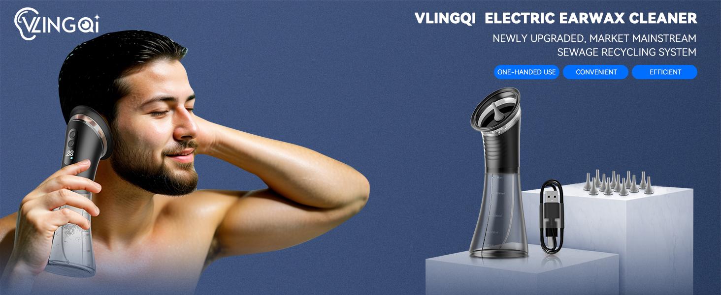 [NEW] Electric Ear Wax Removal System Pro - 3-Speed Hydraulic Ear Cleaner Kit with Water Temp Sensor & Visual Waste Tank | Rechargeable USB, Dry/ Dirty Storage, Nozzle Belt, Medical-Grade Home Care