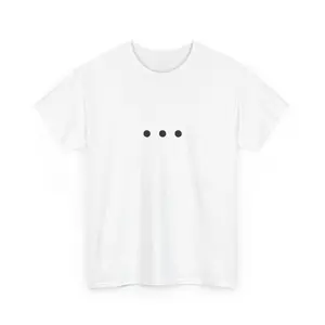 Unisex Ellipsis Tee | Minimalist Three Dots Graphic Shirt Trend