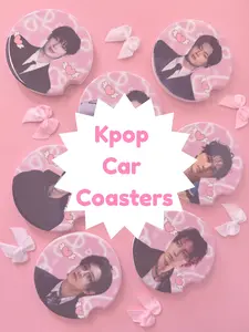 Kpop Car Coasters Ceramic 2 Pack