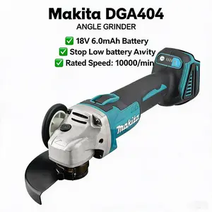 Makita DGA404 18V Brushless Cordless 125mm Angle Grinder For Metal Cutting Grinding Polishing Construction & Home Renovation variable speed