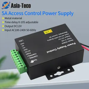 12V 5A Electric Lock Power Supply, Magnetic Lock Adapter Converter, Access Control System Power Supply, Electric Door System Power Supply
