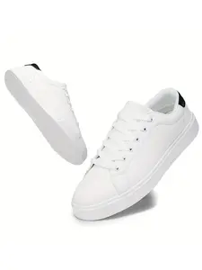 Fashion Classic Stylish Plaid Sneakers Trainer for Men Women Kids, Casual PU Leather Sports Shoes, Perfect for Campus Skateboarding Walking School Use