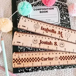 Personalized Ruler - Back To School - Kids - Retro Rulers - 8inch