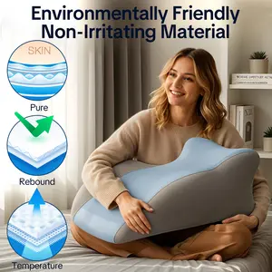 Ergonomic Memory Foam Pillow, Versatile  Used,for Neck, Back and Leg Support, Suitable for  Face-Down Reading pillow, Soft and Comfortable Fabric, Multi-Purpose, Removable, SleepingPillow  Home, Sofa，Living Room, Bed Gift