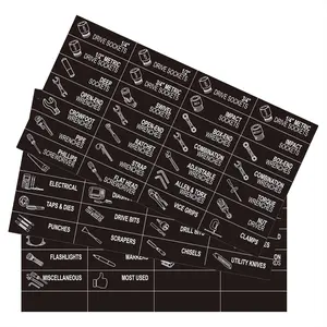 84 PCS Magnetic Labels for Iron Toolbox: 3.2x1 Tool Chest Drawer Labels, Toolcart Magnets for Workshops and Garage, Tool Storage Tags for Mechanics & DIY