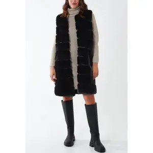 Longline Faux Fur Gilet