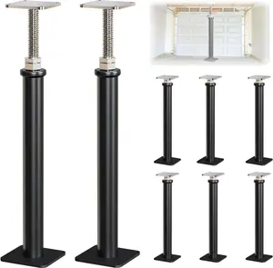 8 Pack Adjustable House Floor Jacks, Post Floor Jack for Leveling, 16.5-20.5 Inch Height Range, Screw Jacks for Basement, Porches, Roof Beams and Decks, 6,600 Lbs Capacity
