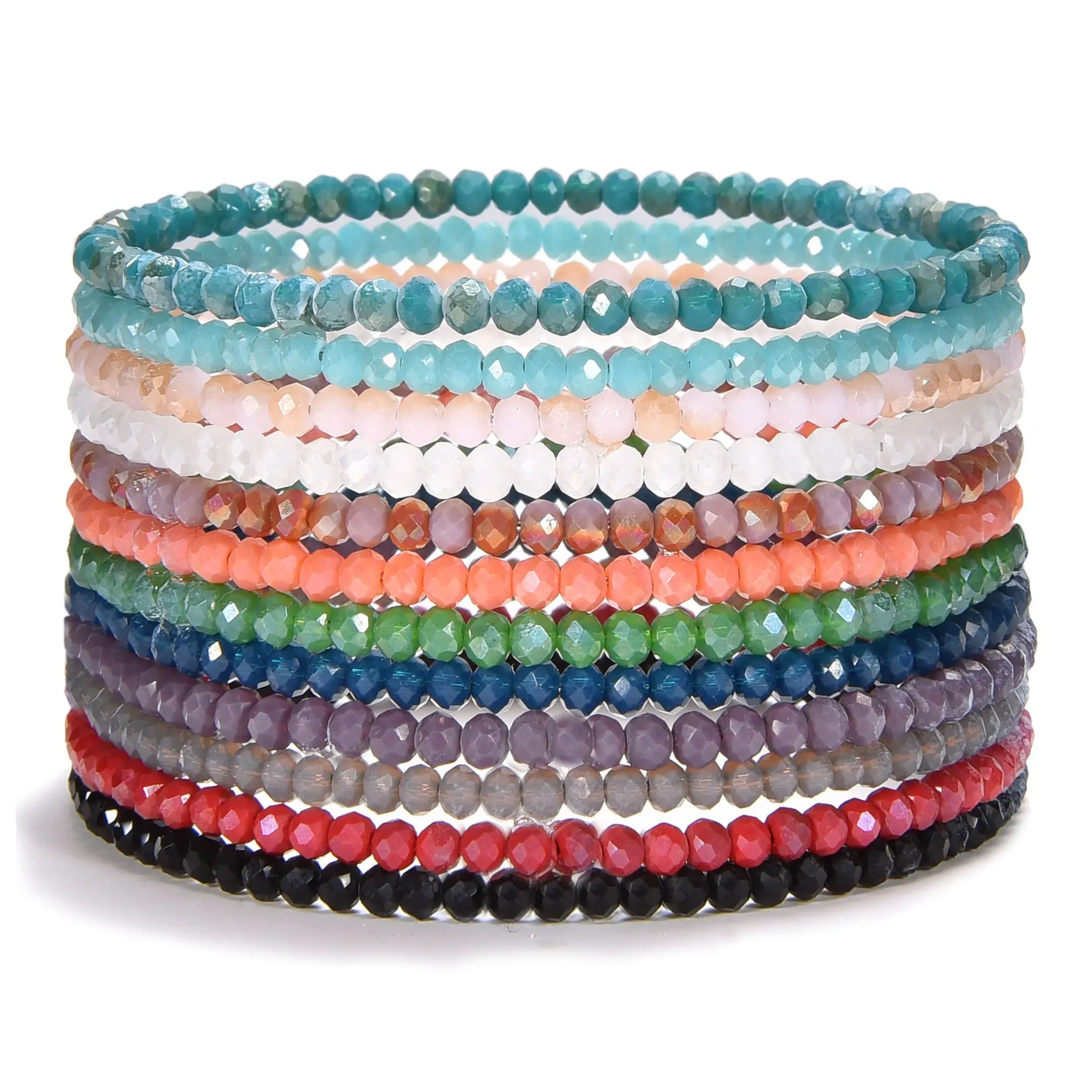 Cherry Tree Collection | Crystal Bracelet Sets | Set of 12 | Twilight-Silver