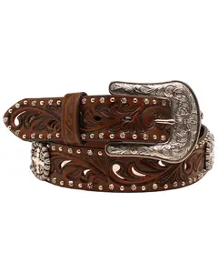 Ariat Women's Women'S 1 1/2" Embossed Concho Belt - A1518602