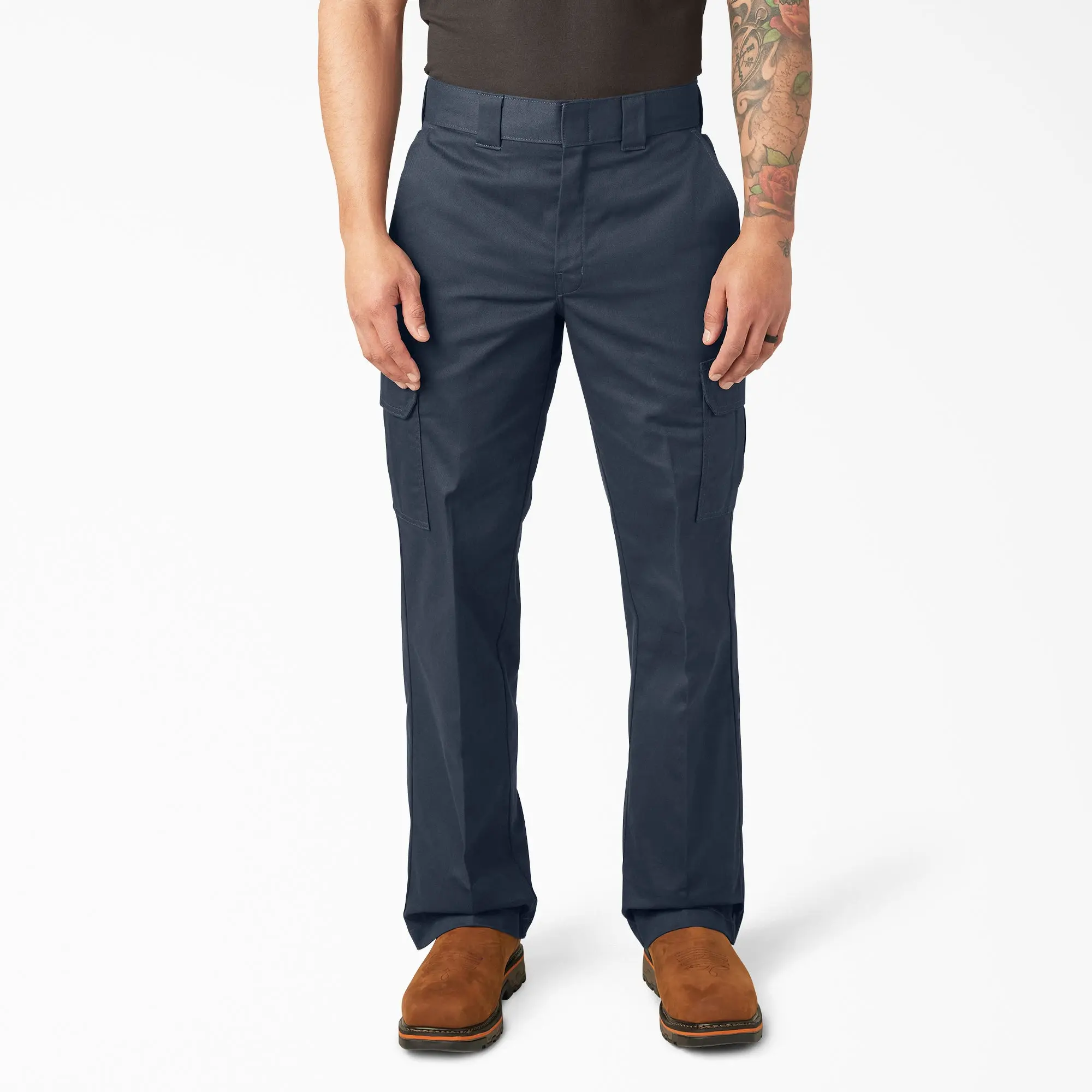 Dickies Men’s Relaxed Fit Cargo Work Pants, Wrinkle-Resistant Fabric, Easy-Care , Wide Belt Loops, Perfect for Work and Everyday Wear