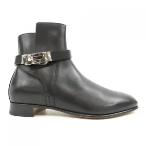 Pre-owned HERMÈS Calfskin Small Leather Goods Hermes Neo Kelly Buckle Calf Boots