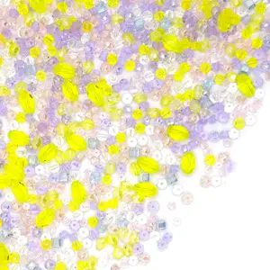 L1055]Tiny Spring Confetti DIY Beads DIY Charms Set LL