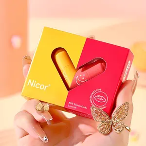 Milk Flavored Lipstick with Sodium Hyaluronate - Long-Lasting Moisturizer, Hydrates to Improve Lip Dryness and Peeling, Leaves Lips Soft, Hydrate
