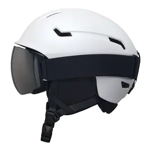 Adjustable Ski & Snowboard Helmet - Shock-Absorbing PC Shell EPS Core with Individual Vents Removable Ear Pads Fits All Ski Helmet Skateboard Helmet Confidence Double Protection Lightweight Design Anti-Fog Snow Goggles helmet