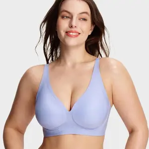 SheCurve Jelly Bra 2.0 Aviation-Grade Memory Wire Deep V Support Soft Fabric Body-Heat Activated Fit SheCurve Jelly Bra 2.0 Aviation-Grade Memory Wire Deep V Support Soft Fabric Body-Heat Activated Fit