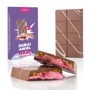 Viral Angel Hair Dubai Chocolate Bar - Pink Cotton Candy Viral Angel Hair Dubai Chocolate Bar - Pink Cotton Candy