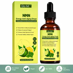 NMN Energy Anti-Aging Drops – NMN 500mg + AKG, TMG, Resveratrol, CoQ10, PQQ, Vitamin B12/B6/B3, Vitamin C & Minerals – Supports NAD+, Cellular Energy, Focus, Stamina & Healthy Aging – Lemon & Lime Flavor | 30-Day Liquid Supplement