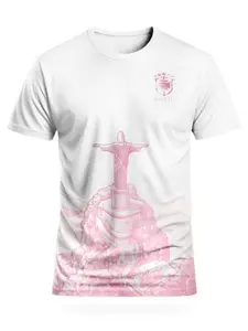 Brazilian Style Men's Soccer Jersey and T-Shirt, Comfortable Breathable Outdoor Sports T-Shirt, Sporty Slim-Fitting Jersey, Geometric Pattern