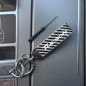 Hyundai Tucson Keychain, Carbon Fiber Material, Multiple Colors Available, Universal Compatibility, Durable & Stylish Design