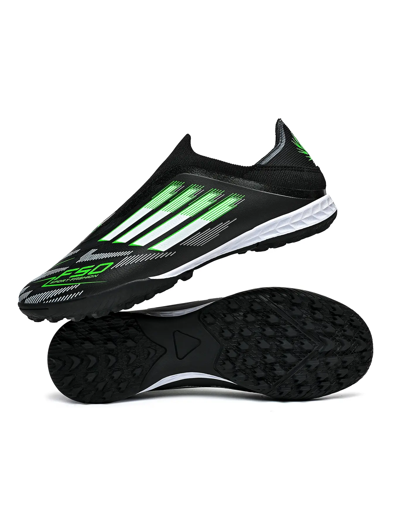Men's Outdoor Indoor Sport Professional Football Shoes, Football Boots, Lightweight Breathable TF Nails Anti-Slip Rubber Sole, All Seasons Training Competition Soccer Cleats