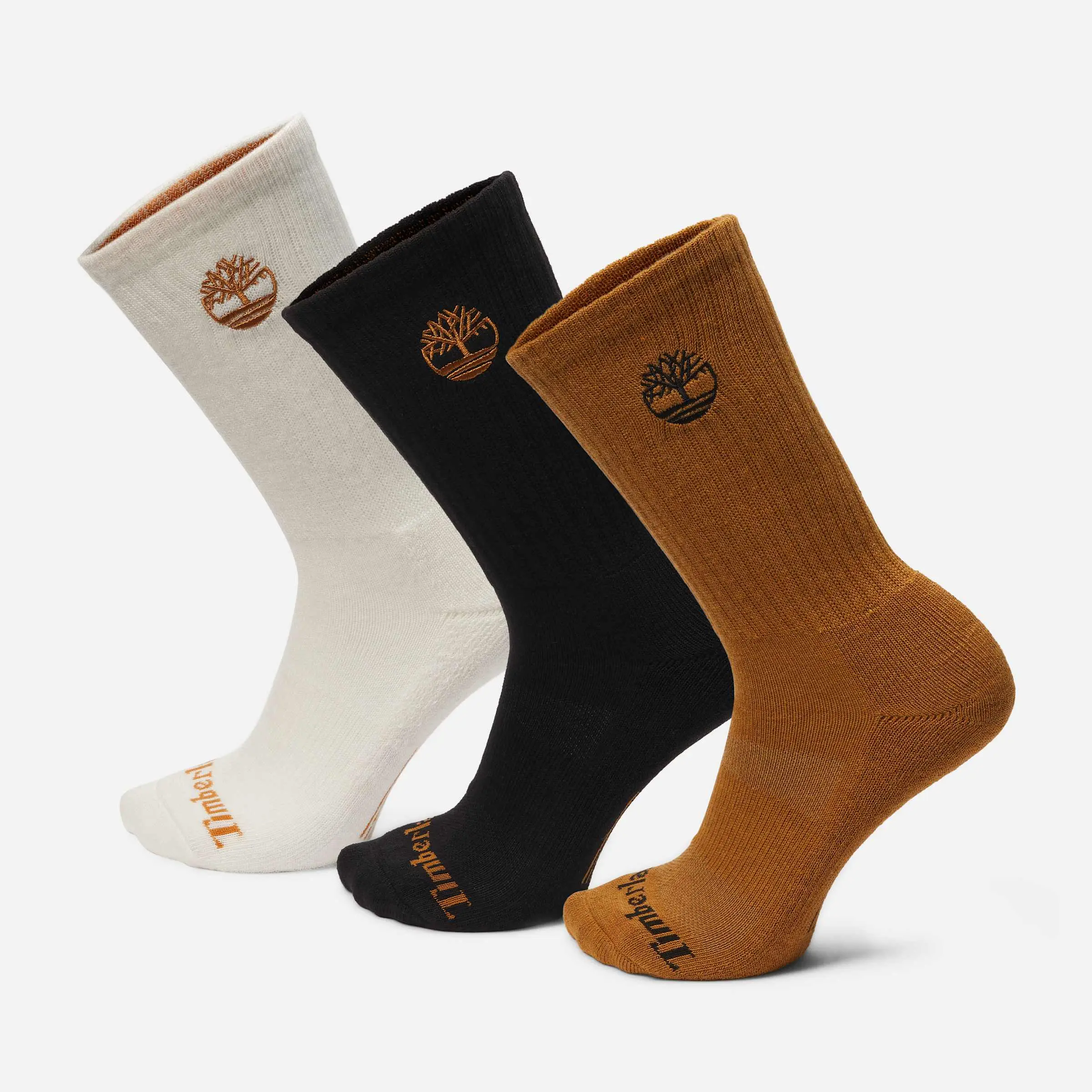 Timberland Newmarket Village 3-Pack Logo Crew Sock