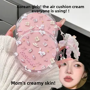 ​Jiujiu Diary Cat-Themed Long-Lasting Cushion Compact - Oil-Control & Hydrating BB Cream with Skincare Benefits, Lightweight & Transfer-Resistant​