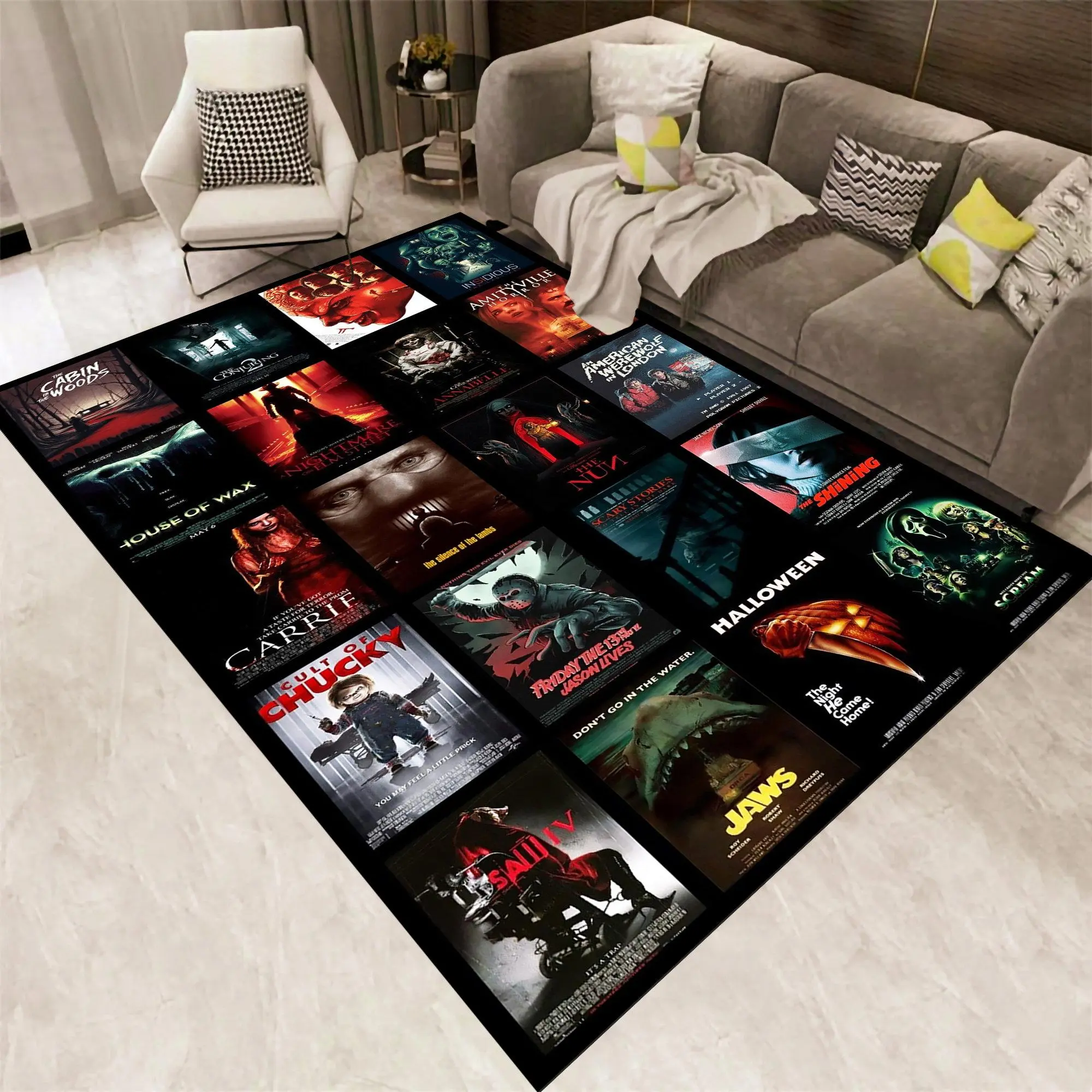 Horror Movie Rug,Movie Rug,Horror Rug,Movie Decor,Area Rug,Living Room Rug,Fantastic Rug,Minimalist Rug,Custom Rug,Popular Rug,Gift Ideas
