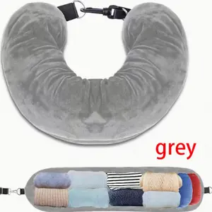 1 U-shaped Clothing Organizer Pillow- a Fillable U-shaped Travel Pillow with Clothes and Daily Essentials, Suitable for Car and Plane Travel, Capable of Accommodating Three Days of Travel Essentials, Travel Neck Cushion, Travel Accessories