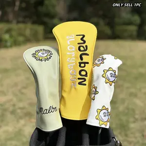 Golf Club Head Cover, Durable & Stylish Design, Perfect Fit for Drivers, Fairways, Woods, Hybrids, Essential Golf Accessory