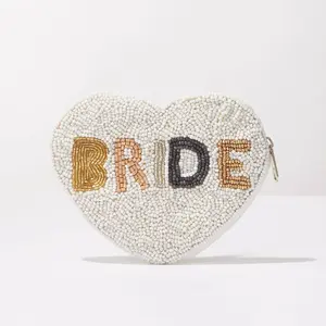 BRIDE beaded pouch