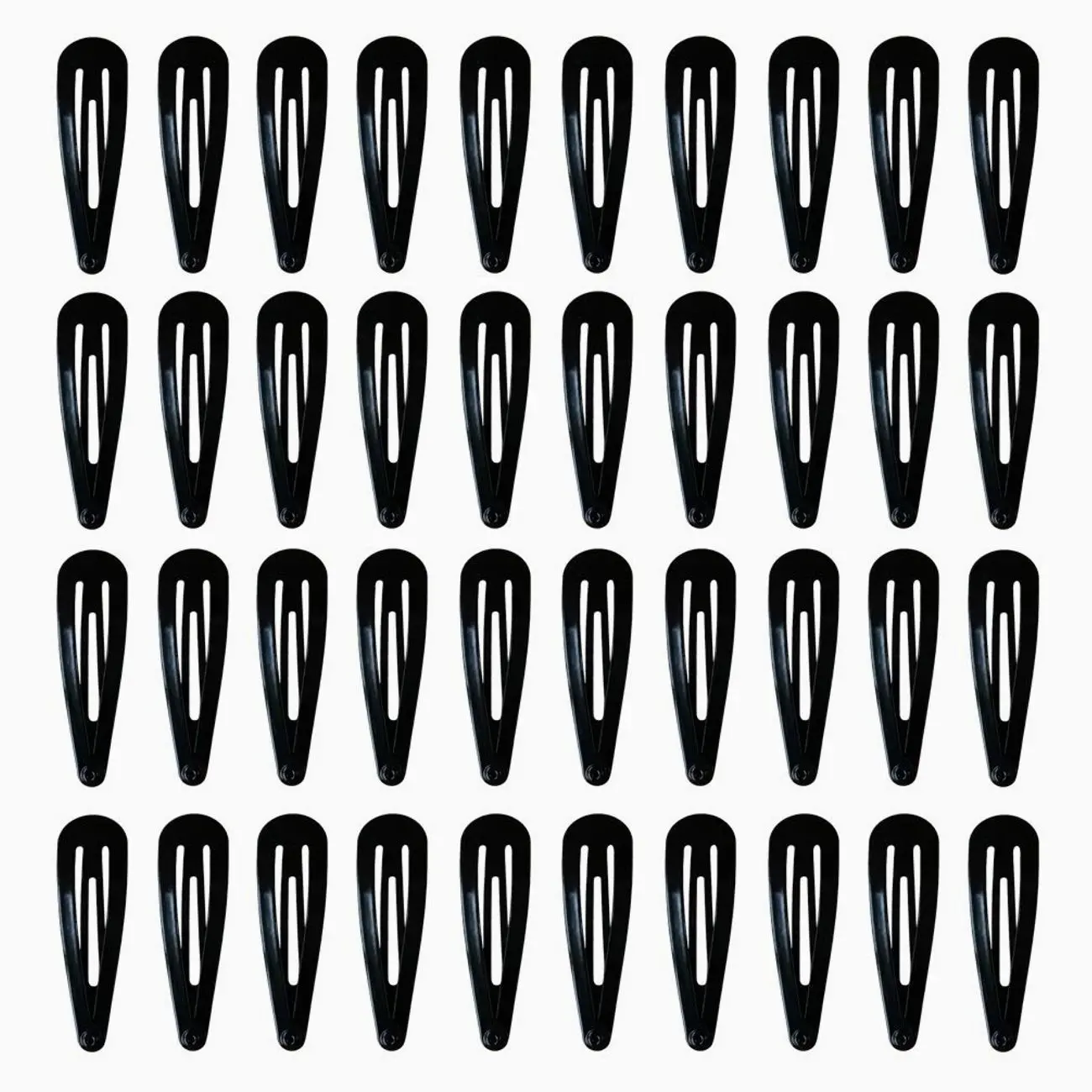 40 Pack 2 Inch Barrettes Women Metal Snap Hair Clips Accessories