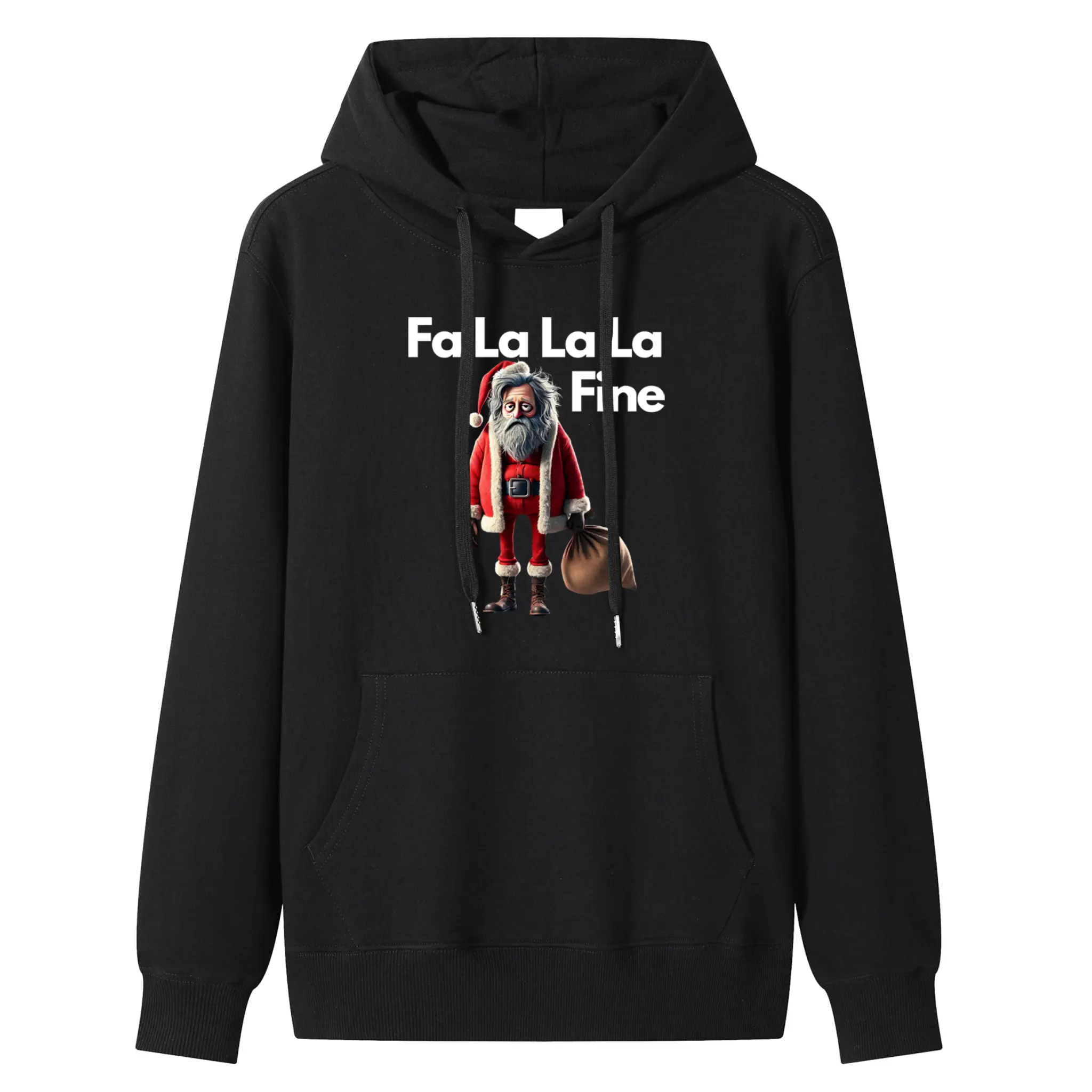 CAYBE Funny Unisex Festive Cotton Santa Hoodie Casual Christmas unisex hoodie