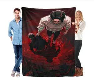 Jujutsu Kaisen JJK Inspired Yuta Okkotsu Anime Blanket for Fans, Ultra Soft Flannel Throw, Cozy Lightweight Yuta Blanket for Sofa Couch Bed, Warm All Season Gift
