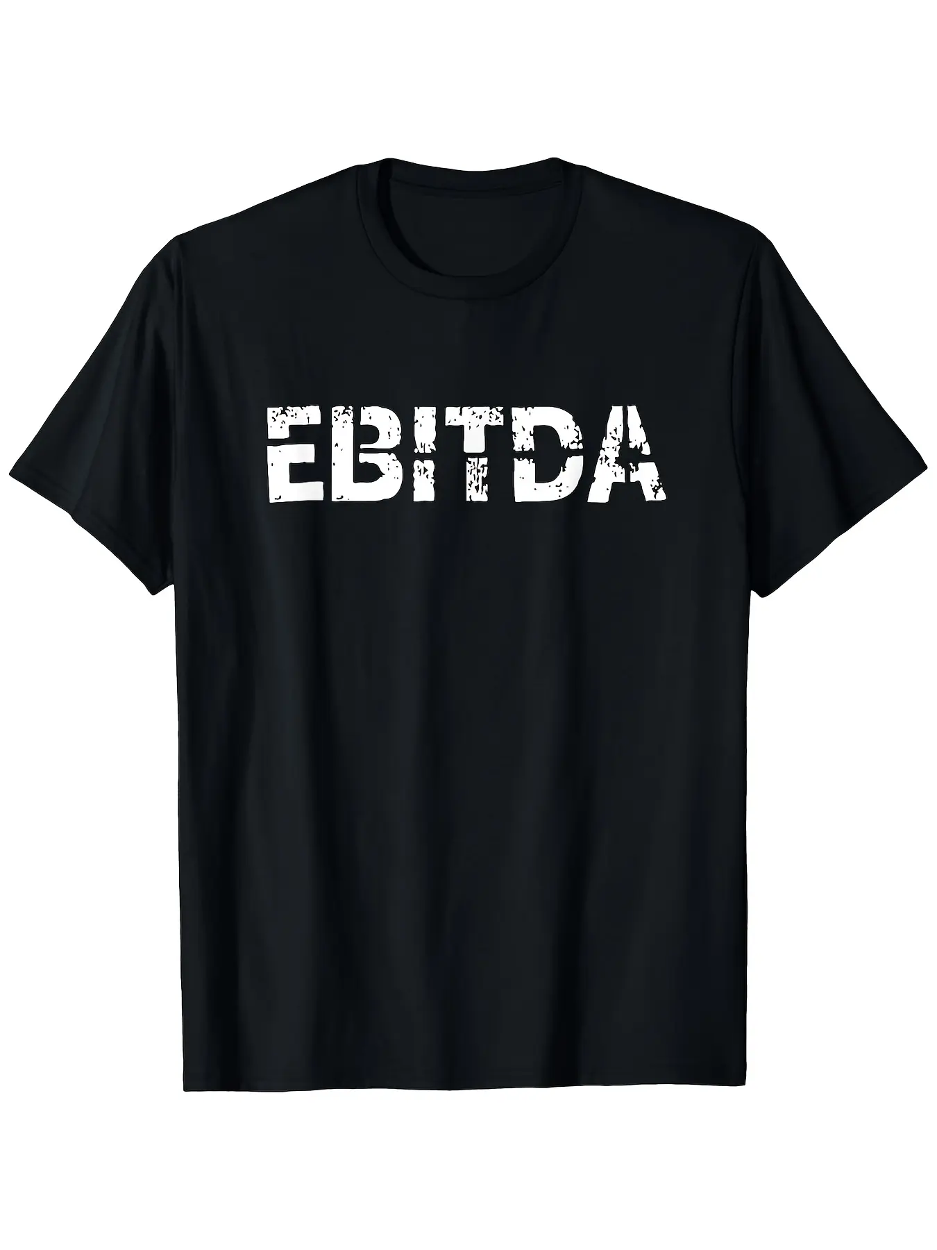 EBITDA Financial Acronym Accounting Finance Stock  unisex soft cotton short sleeve t shirt, vintage graphic casual tee for men women teens, perfect birthday holiday gift for camping travel gym daily street  wear