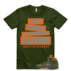 5 Olive Army Solar Orange Black Retro T Shirt Match CLOTH, 5 Olive Outfit, Graphic Tees, Womenswear Top T-Shirt