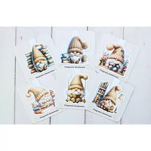 Book-Loving Gnomes Magnetic Bookmarks – Choose Your Own Set of 3