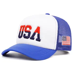USA 250th Anniversary Patriotic Net Hat - American Flag Unisex Streetwear Baseball Cap, Hats for Women 2026