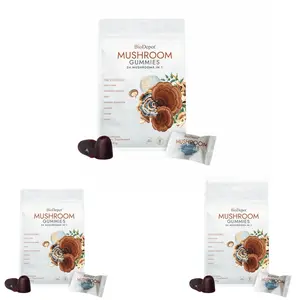 Biodepot Mushroom Blend Gummies | Organic Mushroom Gummies Complex with Hericium, Cordyceps, Chaga, Reishi and More | Natural Immune Support Supplement | Vegan, Gluten-Free