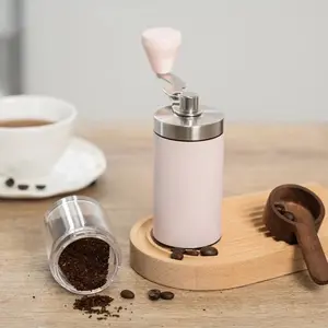 Colorful Coffee Grinder Hand Crank Stainless Steel Manual Coffee Bean Grinder Portable Foldable Beans Crystal Coffee Grinding Tool