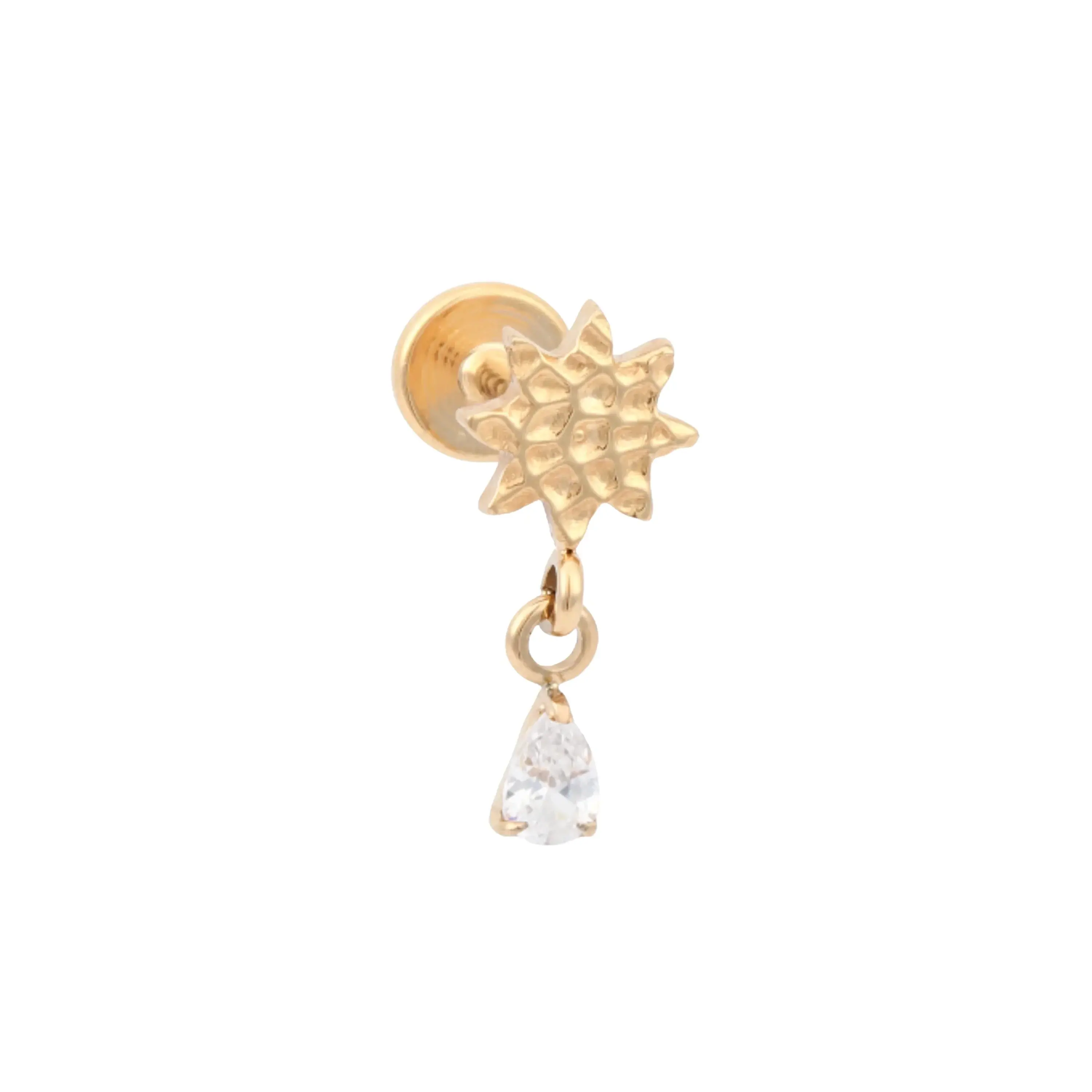 Sunburst Flat Back Stud Sunburst Flat Back Stud