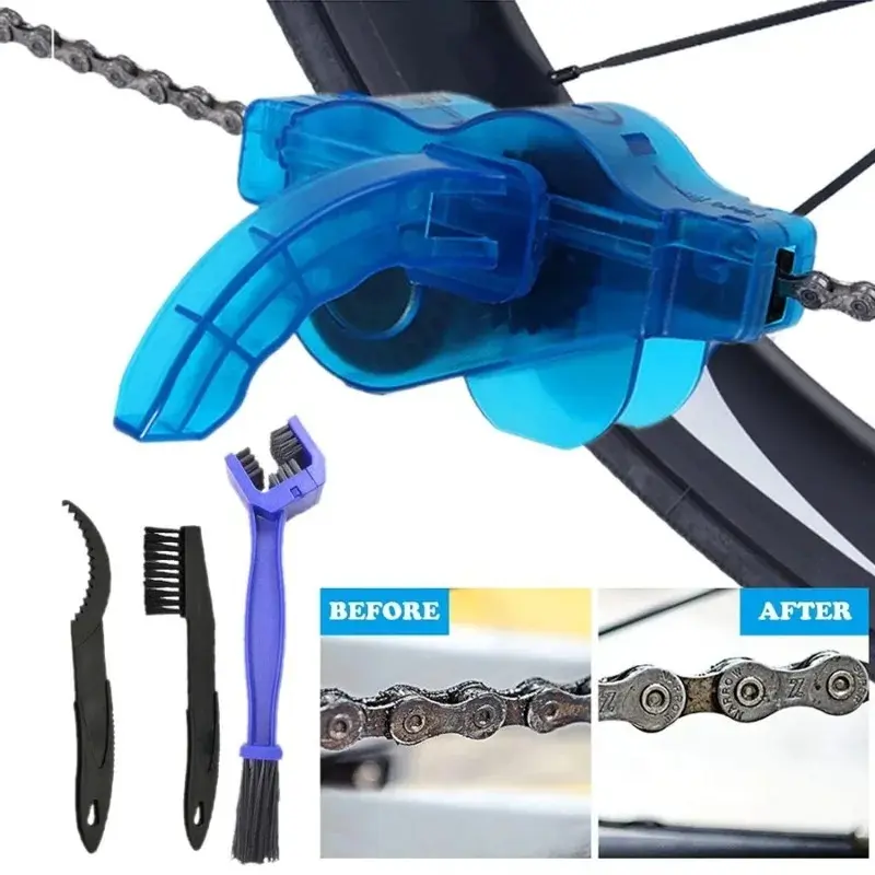 Bicycle Chain Clean Brush Cleaner Bicycle Chains Gear Grunge Brush Cleaner Bike Wash Tool Set Bicycle Repair Tools