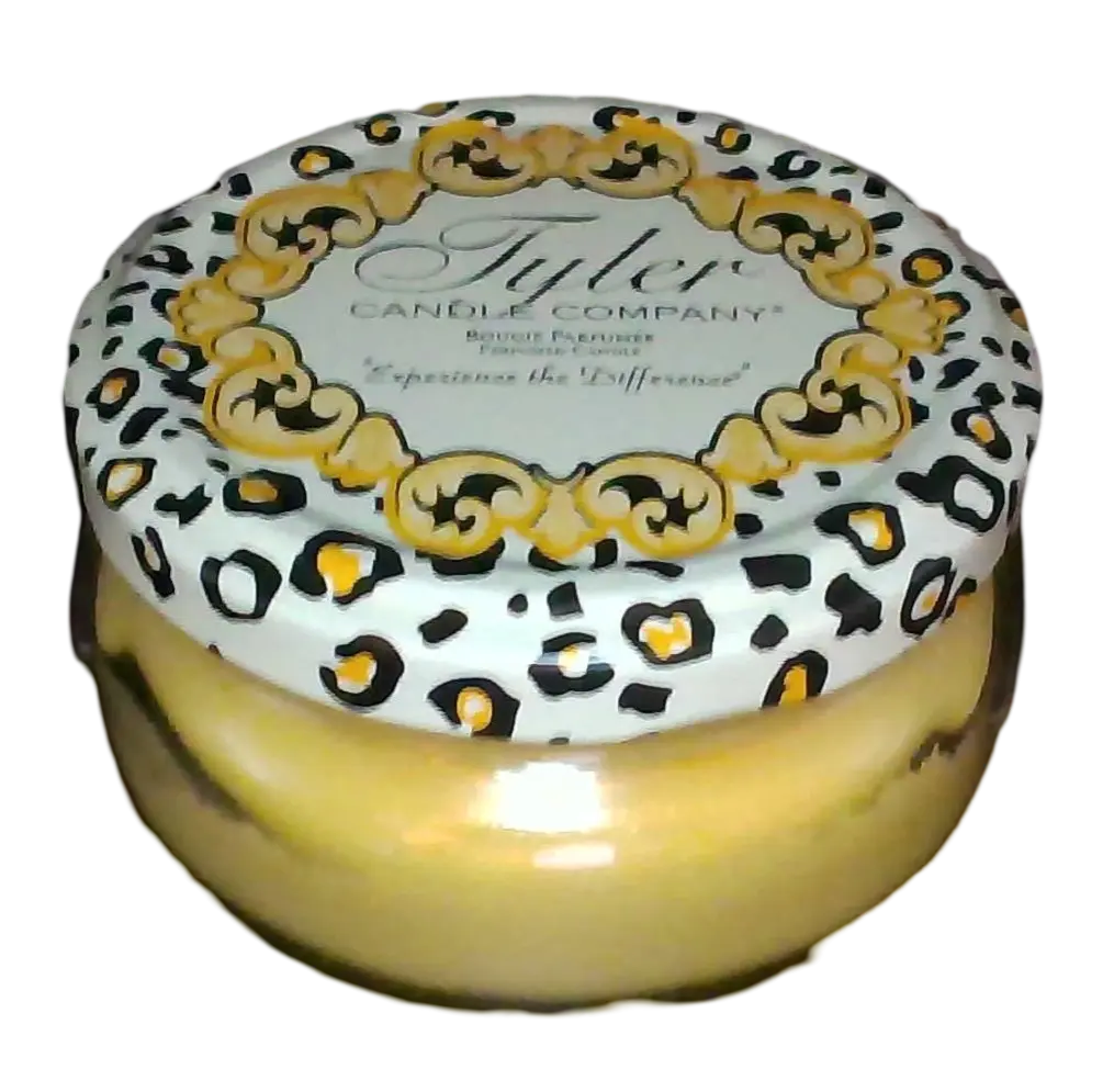 Tyler Candle Company Paraffin Wax Jar Candle - Fleur De Lis Fragrance & Pomegranate Aroma, 3.4oz, with Tyler Matches, Home Supplies for Room Decor Gift