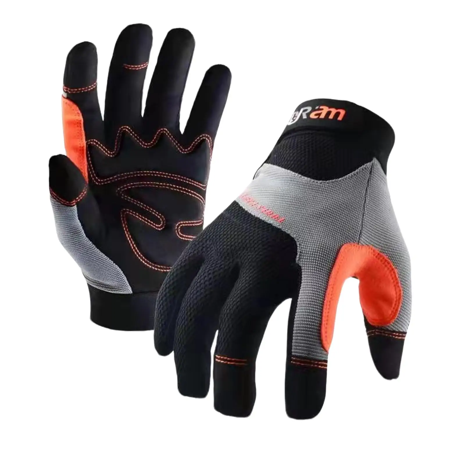 Work Gloves (1 Pair), Utility Mechanic Working Gloves High Dexterity Touch Screen For Multipurpose, Excellent Grip, Construction Gear, Safety