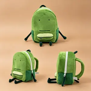 Liam Plush Backpack Stuffed with Soft Animal 3D Schoolbag Toy Cute Character Doll Portable Backpack Plush Toy 9.5inch Birthday Gift for Kids Boys and Girls