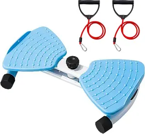 Portable Twist Board with Resistance Bands, Full-Body Workout Trainer for Home & Indoor Fitness
