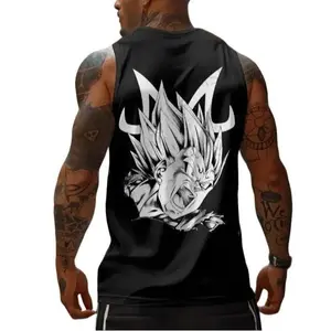 Tank Top – Dragon Ball Cotton Tee for Otaku Style Menswear Vests