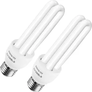 Bug Zapper U Type Replacement Light Bulb 15w E26 E27 Compatible with Other Models Bug Zapper (2 Pack)Gift