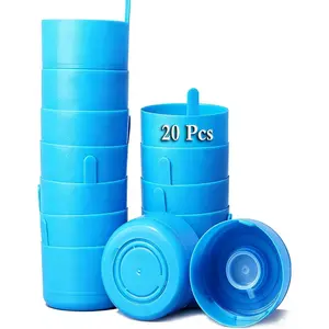 GuangTouL 20 count Non Spill Caps for 3 & 5 Gallon Water Jug Cap Anti-Splash Bottle Caps  Water Bottle Snaps